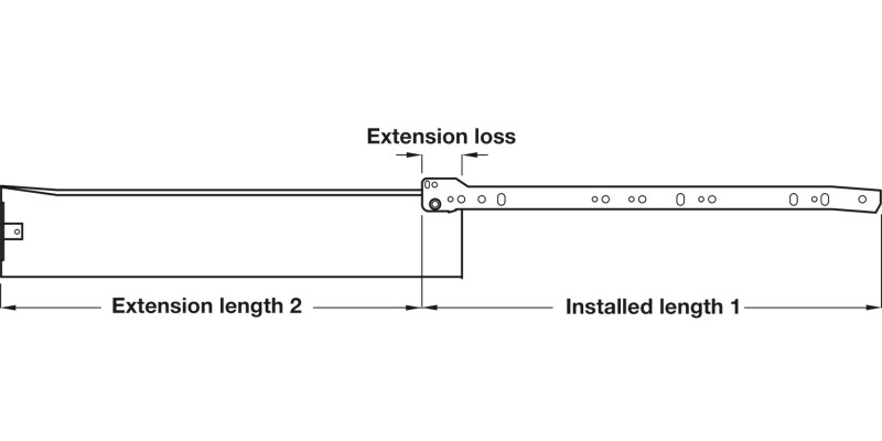 MX Mtl Drw Sides Sgl 20kg 86/350mm Slv