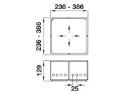 Cuisioflex Drw Insert Set x3 Wht/Wht