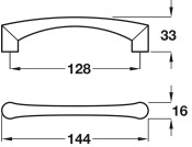 Emerson D Pull Hdl ZA MN 128mm cc