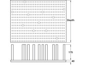 Plate Stack Insert 900mm 9Pegs Beech+Ply
