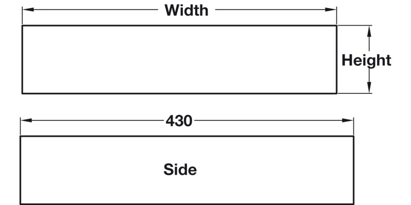 Plywood Drw FlatPk 239x430x90mm Birch