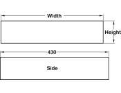 Plywood Drw FlatPk 239x430x90mm Birch