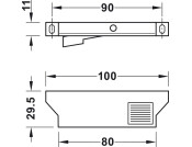 MX Follower for Internal Drawer Pl D.Gry