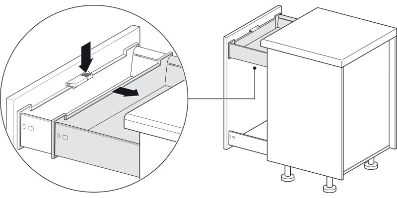MX Follower for Internal Drawer Pl D.Gry
