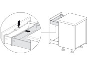 MX Follower for Internal Drawer Pl D.Gry