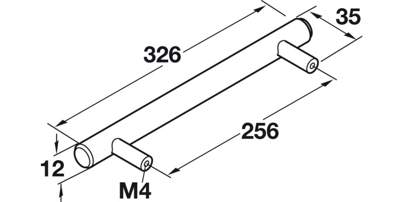 Barkston Bar Hdl St SSE D12x256mm cc