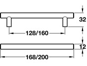 Puma Bar Hdl St Matt Blk 128mm cc