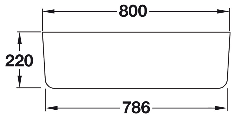 RM Belfast CDB800WH 2.0B Sink Cer Wht