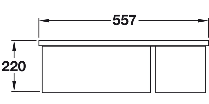 RM Rustique CRUB3315WH 1.5B Sink RH Cer