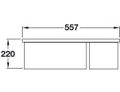 RM Rustique CRUB3315WH 1.5B Sink RH Cer