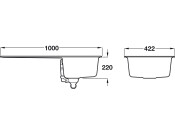 RM Amethyst Ign AME1051AS 1.0B Sink Blk