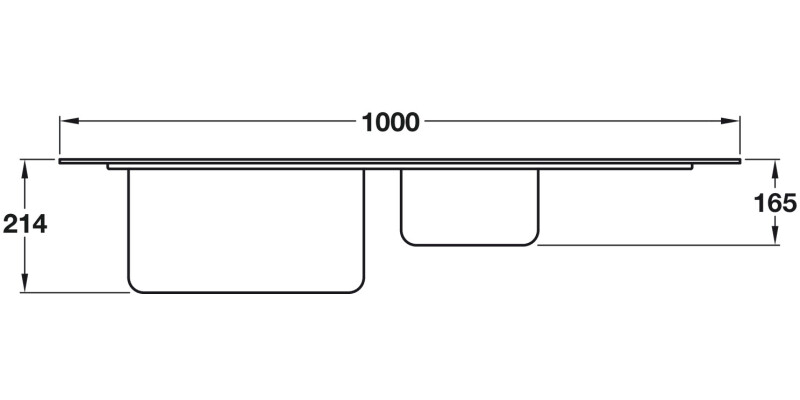 Smeg Mira LDR102-2 1.5B UH Sink SS