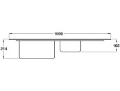 Smeg Mira LDR102-2 1.5B UH Sink SS