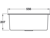 Smeg Quadra VZP56N 1B Sink Cmpt Blk