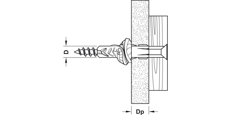 Fischer UX Uni Wall Plug D8x50mm Nylon