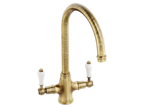 Abode AT1028 Ludlow Dual Lvr C-Tap Brs