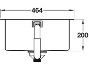 Grohe K700 464mm 1.0B UH Sink SS