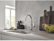 Grohe K700 UM 550mm 1.0B UH Sink SS