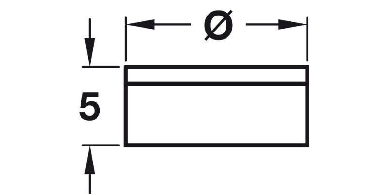 Cover Caps D14mm Hinged for Screws White