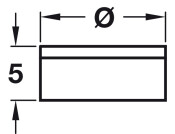 Cover Caps D14mm Hinged for Screws White