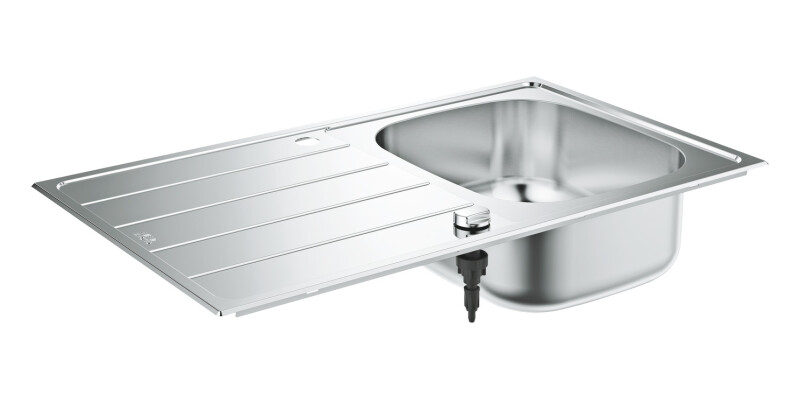 Grohe K200 860mm 1.0B UH Sink/Drain SS