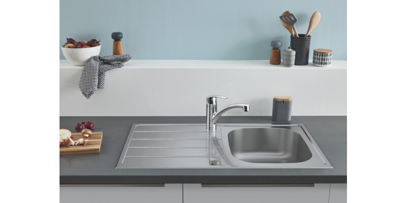Grohe K200 860mm 1.0B UH Sink/Drain SS