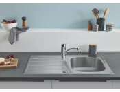 Grohe K200 860mm 1.0B UH Sink/Drain SS