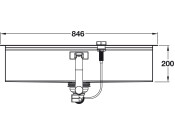 Grohe K800 846mm 1.0B UH Sink SS
