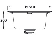 Grohe K200 31656AP0 1.0B Sink Cmpt Blk