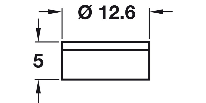 Cover Caps D14mm Hinged for Screws Black