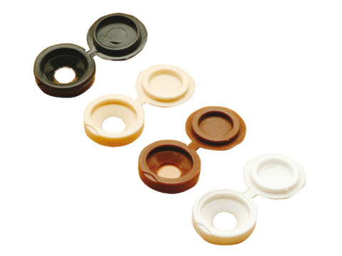 Cover Cap, Plastic, for Screws, Hinged