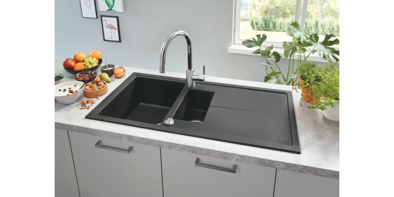 Grohe K400 31642AP0 1.5B Sink Cmpt Blk