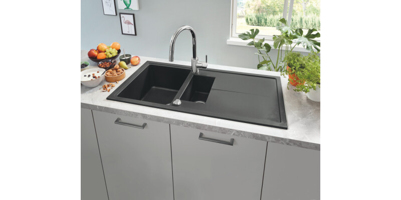 Grohe K400 31642AP0 1.5B Sink Cmpt Blk