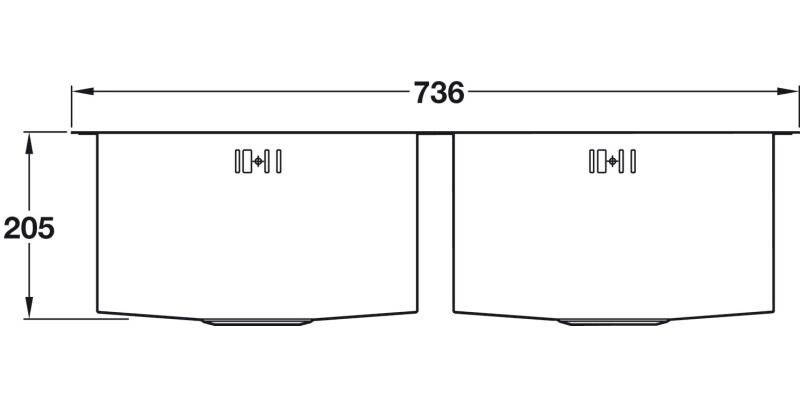 Abode AW5012-2 Matrix 2.0B UH Sink SS