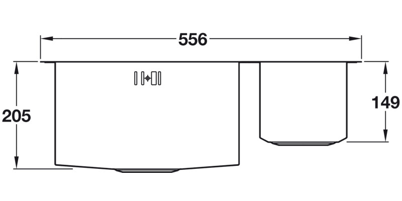 Abode AW5011-2 Matrix 1.5B RH Sink SS