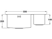 Abode AW5011-2 Matrix 1.5B RH Sink SS