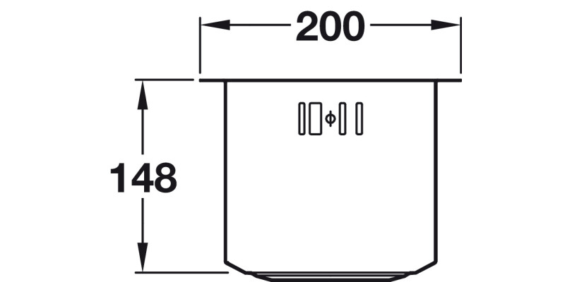 Abode AW5007 Matrix R0 0.5B UH Sink SS