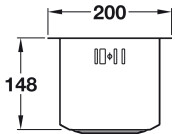 Abode AW5007 Matrix R0 0.5B UH Sink SS