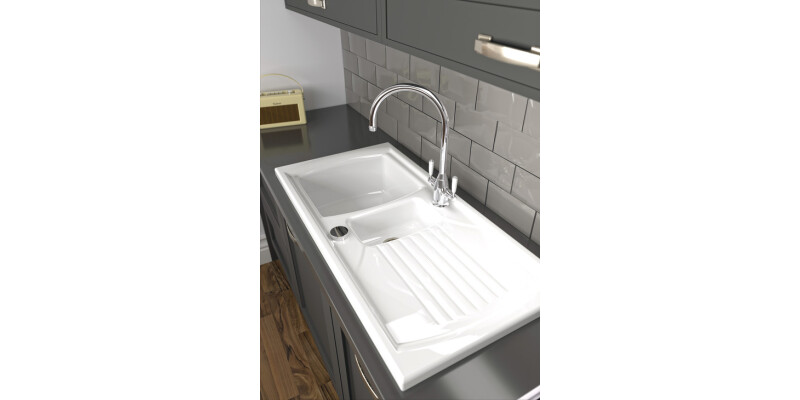 Abode AW1043 Milford 1.5B UH Sink Cer