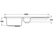 Abode AW1043 Milford 1.5B UH Sink Cer