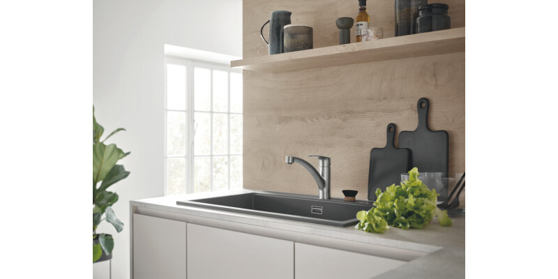 Grohe Via 30465DC0 Sg Lvr Low Tap BSS