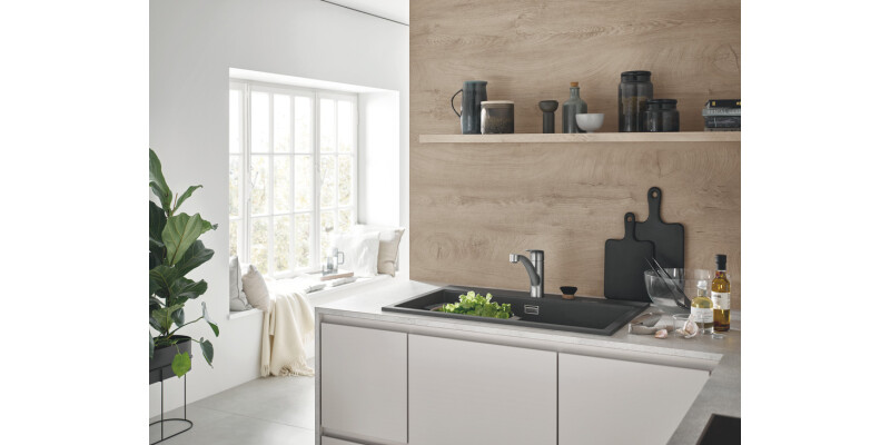 Grohe Via 30465DC0 Sg Lvr Low Tap BSS