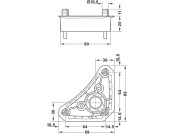 AXILO 48 Plinth Leg Top Sec Triangle PF