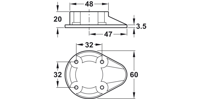 Plinth Top Section SF M10 Pl Blk