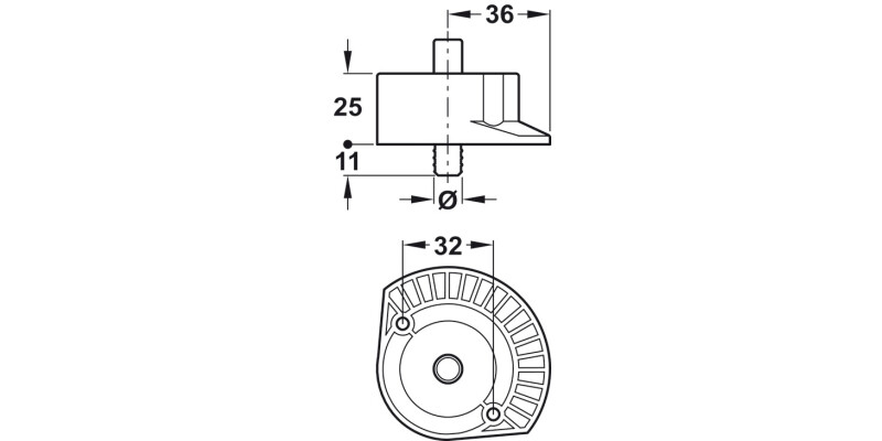 Plinth Top Section DF 15mm Pl Blk