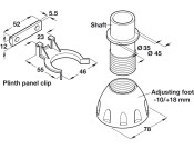 Plinth Foot Pk Set 150mm Recycled x350