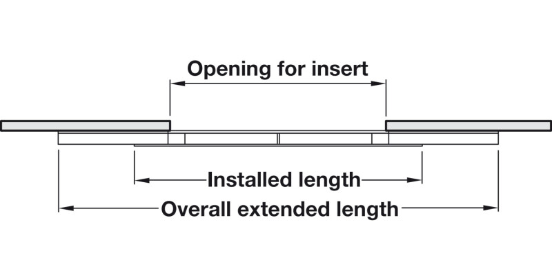 Ext BB Table Run Sgl 90kg 850mm St Glv