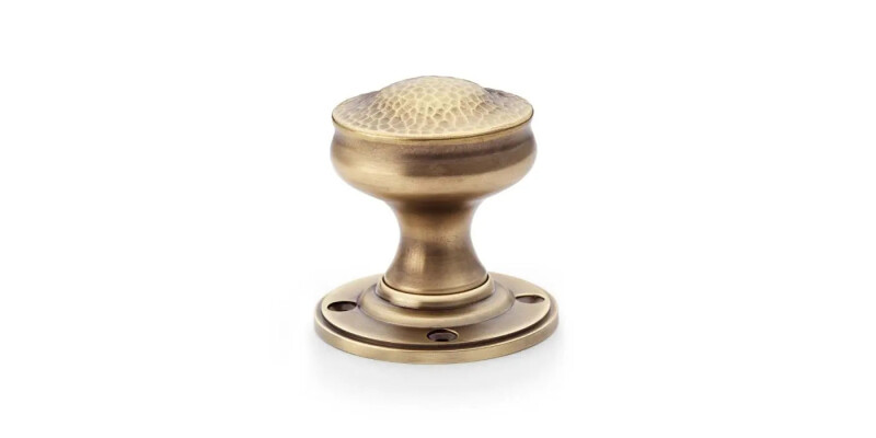Alexander and Wilks Hammered Mortice Door Knob - Pair