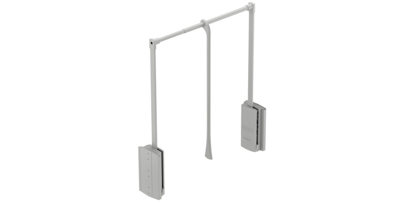 2004 W/Robe Pull Rail 770-1200mm Chr/Blk