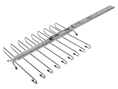 W/Robe PO Trouser Rail 5.0kg 470mm St CP